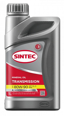 Масло трансмиссионное SINTEC TRANS 80W90 GL-5 1л Минеральное