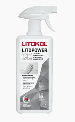 Средство LITOPOWER CE для удаления цементных загрязнений 1л