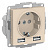 ATN000230 AtlasDesign бежевый Розетка СП 1м+2USB 16А механизм SchE