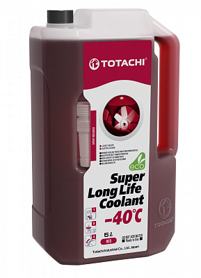 Антифриз красный TOTACHI SUPER LONG LIFE COOLANT -40°C 5л