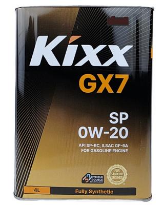 Масло моторное 0W20 SP/GF-6A KIXX GX7 4л синтетическое
