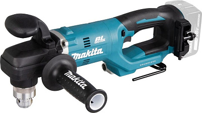 Дрель аккумуляторная угловая Makita DDA450ZK LXT BL 13мм18В,Li-ion 0-450\0-1400об/мин, 1 акб 3 Ач,ЗУ