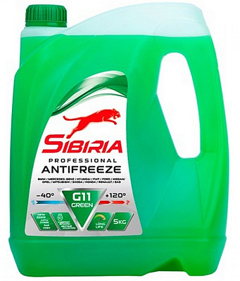 Антифриз зеленый SIBIRIA G11 -40 5кг