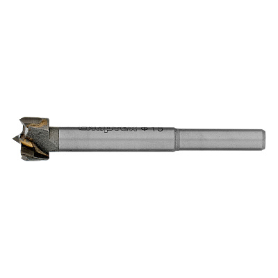 Сверло по дереву Форстнера 15мм, цилиндр. хвост.// СИБРТЕХ
