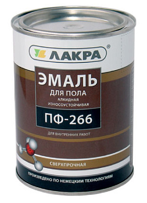 Эмаль ПФ-266 Лакра Красно-кор., 3кг