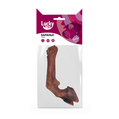 Лакомство Lucky bits для собак баранья ножка 80 г