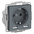 ATN000730 AtlasDesign грифель Розетка СП 1м+2USB 16А механизм SchE