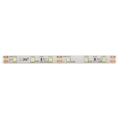 С Лента светодиодная 12В  4,8Вт/м 60Led/м IP20 6500К LS2835-4,8-60-12-6500K-IP20, ЭРА, 5 метров