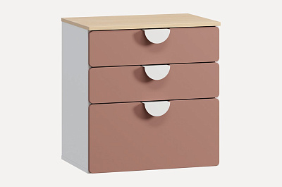 Комод детский Милна-2 Coral 60х40х65 без доводчиков, цвет: бежевый (к-т из 4)
