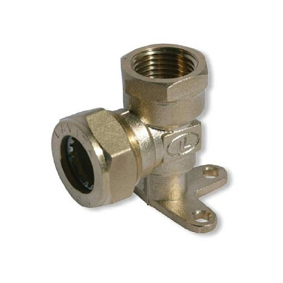 Уголок с креплением, внутренняя резьба, 20х3/4", AQUATTRO