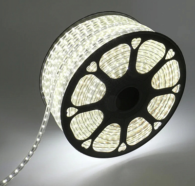 Светодиодная лента Neon-Night LED 220В, 10x7 мм, IP67, SMD 2835, 60LED/m свет белый на отрез 142-605