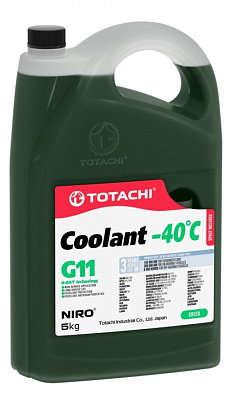 Антифриз зеленый TOTACHI NIRO Coolant G11 -40C 5кг