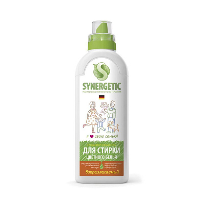 Гель для стирки цветного белья Synergetic 0,75 л не марка