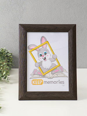 Фоторамка для фото 21×30 см Keep memories Luxe Elegance, с ножкой, пластик, коричневый, (пластиковый