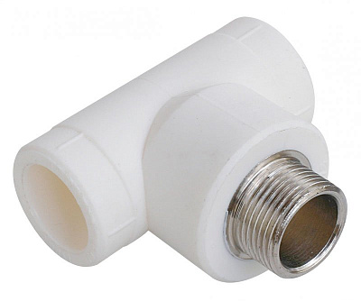 Тройник комбинированный ППР 25х3/4", наружная резьба, TIM