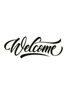 w TN 5013 Набор наклеек Welcome 67х47 см