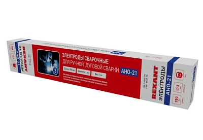 Электрод 350мм АНО-21 3мм 1кг REXANT