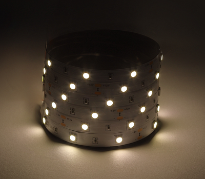 С Лента светодиодная 12В  7,2Вт/м 30Led/м IP20 3000К LS5050 5метров ЭРА