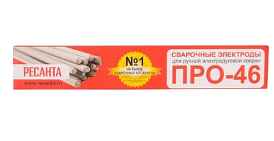 Электрод Ресанта ПРО-46, Ф2,5 Пачка 1кг, , Шт