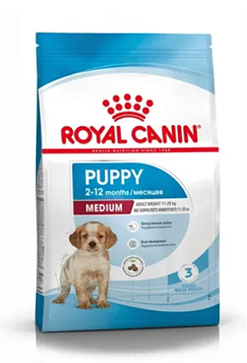 Корм Royal Canin д/щен Medium Puppy с 2 до 12мес 3кг