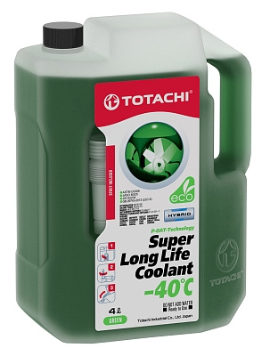 Антифриз зеленый TOTACHI SUPER LONG LIFE COOLANT -40°C, 4л