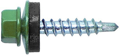 Саморез КРсв. 5,5х19 RAL-6005 (зелёный мох) (250шт) - ведро