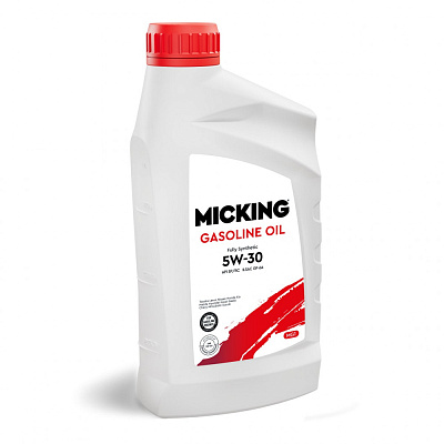 Масло моторное 5W30 Micking Gasoline Oil MG1, API SP/RC Синтетическое 1л 