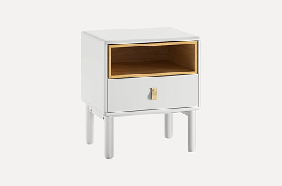 Тумба Бели-1 White 48х40х55см, цвет: белый