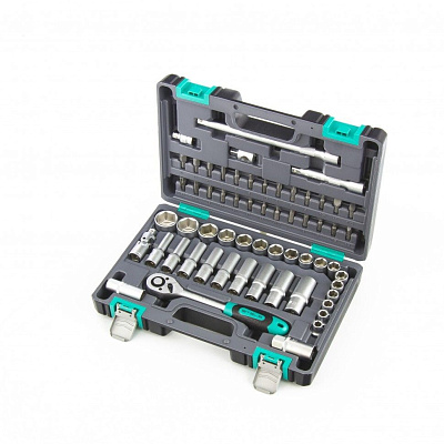 Набор инструментов STELS, 98 пр. (головки 1/2",1/4" CrV.) пластиковый кейс