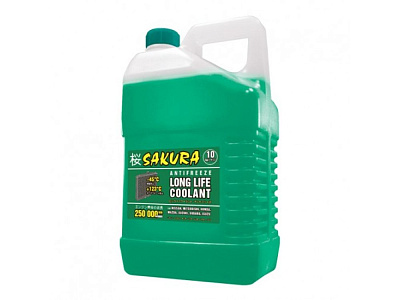 Антифриз зеленый Sakura -45°C, 5кг
