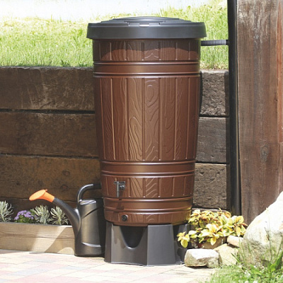 Комплект Водосборник Woodcan 265л ц. коричневый