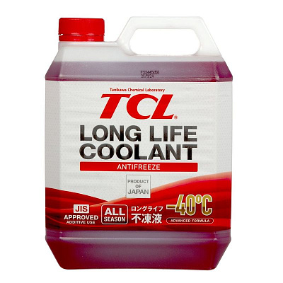 Антифриз красный TCL Long Life Coolant -40°C, 4 л