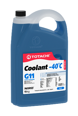 Антифриз синий TOTACHI NIRO COOLANT G11 -40°C, 5кг