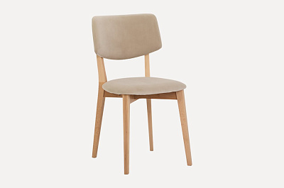 Стул Крит-1 46х48х82см Velvet Beige, цвет: бежевый, натуральный