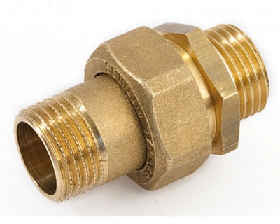 Сгон прямой 3/4" (американка), наружная резьба, TIM
