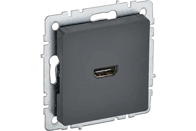 Brite графит Розетка HDMI СП IEK