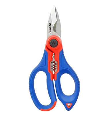 Ножницы электрика с кобурой WP294003 //WORKPRO