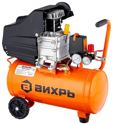 Компрессор Вихрь КМП-240/50, 50л, 240л/мин, 1,6кВт, 23,5кг