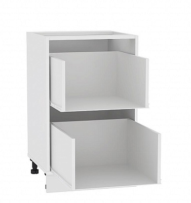 Каркас нижнего шкафа с двумя ящиками (БЕЛ) Н 402