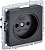 BR-R10-10-K02 Brite черный Розетка СП 1м 10А IEK