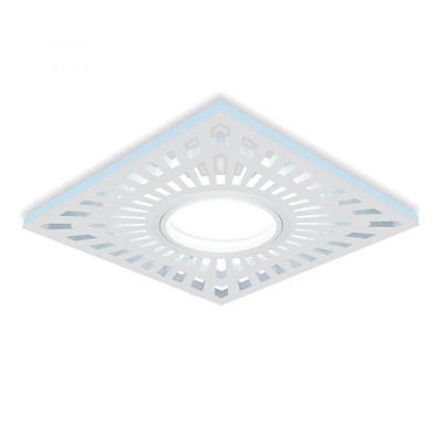 Светильник LED Gauss Backlight квадрат,белый Gu5.3, 3W,3000К Промо
