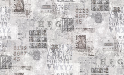 VV71920-41 Обои флизелиновые Аккаунт мотив серый 1,06х10,05м