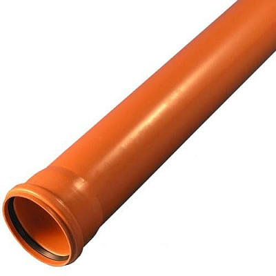 Труба для наружной канализации, D 110х3,4 (3,2) мм, 0,5 метра, SN 4