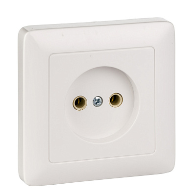 Systeme Electric ХИТ белый в сборе Розетка СП 1м б/з б/ш 10А 250В SchE