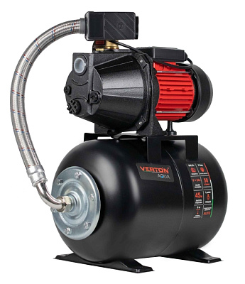Станция насосная автоматическая Verton AQUA PS900SB/24(900Вт,230В/50Гц,Q max 50л/мин,V24л,глуб.8м)