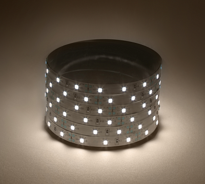 С Лента светодиодная 12В  4,8Вт/м 60Led/м IP20 3000К LS2835 -60LED-IP20-WW-eco 5метров ЭРА