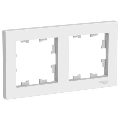 ATN000102 AtlasDesign белый Рамка 2-местная универсальная SchE
