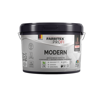 Декоративное структурное перламутровое покрытие MODERN 0.9 л FARBITEX PROFI