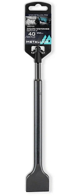 Зубило плиточное изогнутое SDS-plus METALLICA Optima 40х250/200 мм, 10 град, по штукатурке, плитке