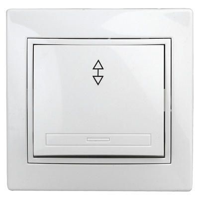 Intro Plano белый Переключатель СП 1кл. 10А-250В IP20 1-103-01 (Б0053742)